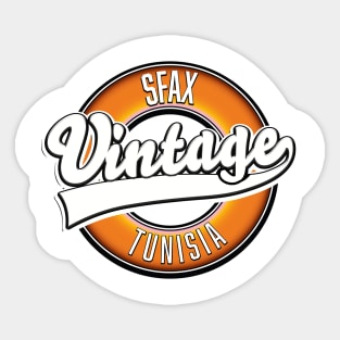 Sfax tunisia vintage style logo Sticker